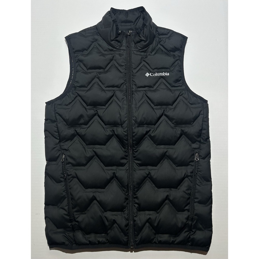 Columbia Men's Walker Mill Black Omni-Heat 650 Puffer Vest Size Small Outdoor